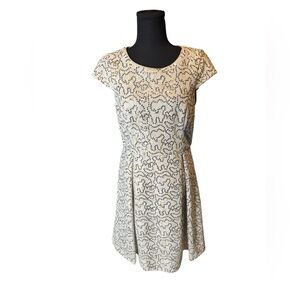 Calvin Klein Gold Sequin Lace Dress Size 8 | Party Cocktail Formal Glam